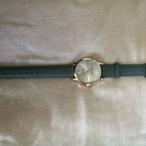 Gray Minimalist Watch with Classic Design
